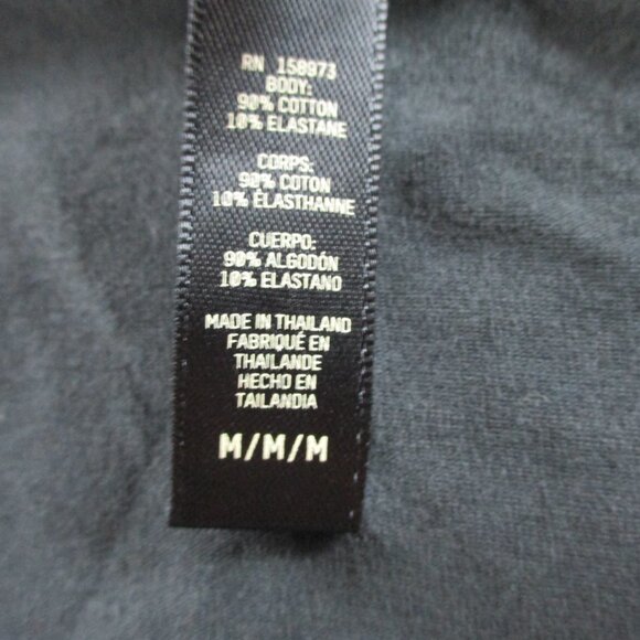 SKIMS Cotton Jersey Scoop Neck Long Sleeve Top Womens Medium Soot Black Shirt - Picture 5 of 9